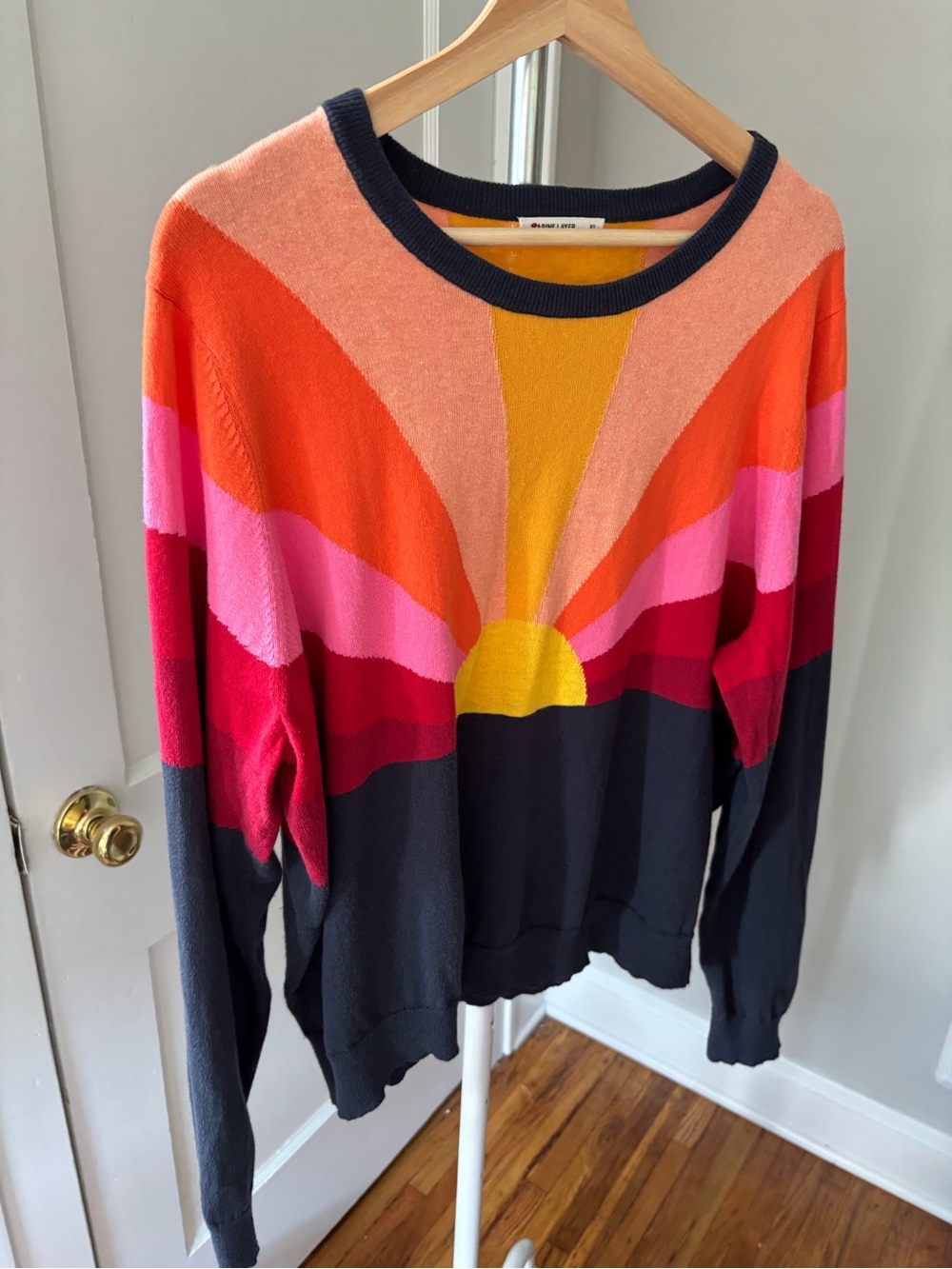 Marine Layer Sunset Icon Sweater 100% Cotton Crewneck Size XL - Picture 8 of 8